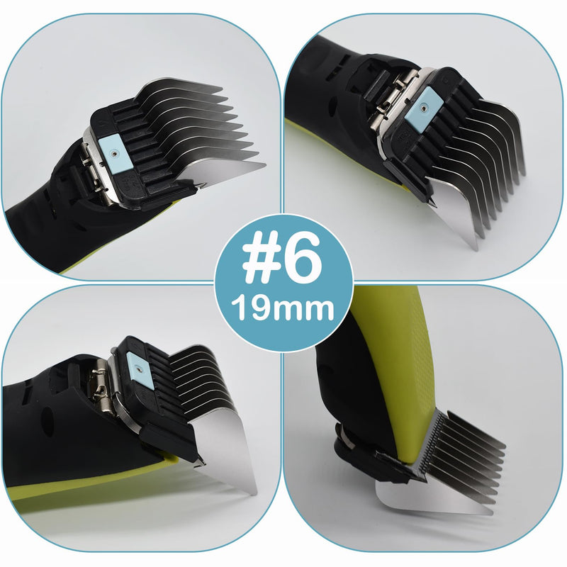 4 Pieces Animal Clipper Stainless Steel A5-Style Replacement Attachment Guide Guard Combs, 16/19/22/25mm 5/8", 3/4", 7/8", 1" Compatible with Wahl KM2/5/10 Andis AG BG Oster A5/A6 Pet Cat Dog Groomers - PawsPlanet Australia