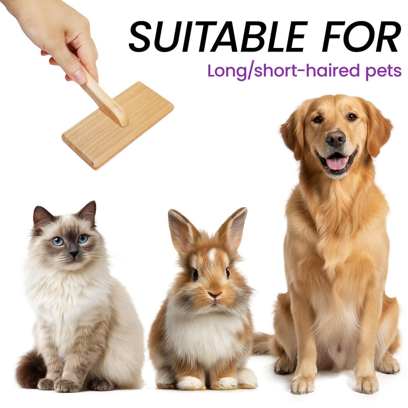 Dog Slicker Brush for Shedding and Grooming, Pet Deshedding Brush with Rounded Tips&Air-Cushion for Dogs & Cats, Undercoat & Dematting Tool for Long/Short Hair Pets