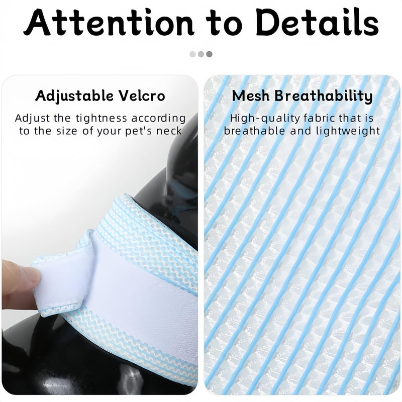 Cat collar as an adjustable protective bandage, gentle neck brace for cats with lick protection for sensitive areas, breathable cat collar, comfortable neck braces for cats with soft protection