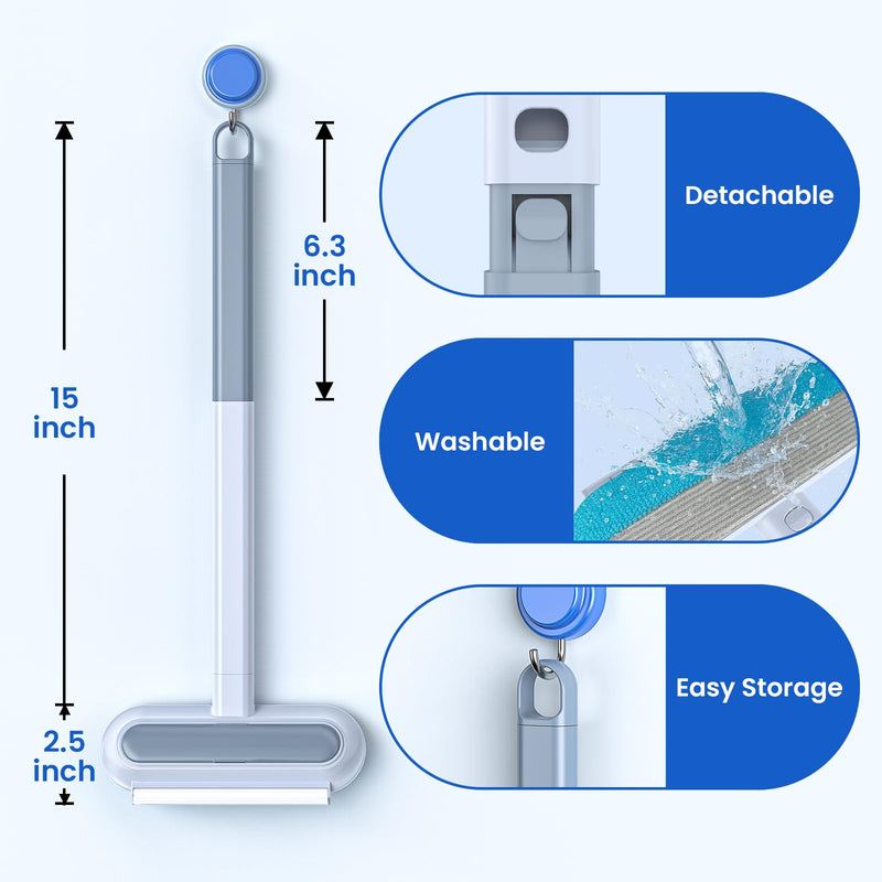 2 Pack Pet Hair Removal Tool, 2025 New 4 in 1 Dog Cat Hair Remover for Furniture, Reusable Pet Hairs Remover Brush with Extendable Handle, Multifunctional Fur Cleaner for Couch Carpets Bedding Clothes - PawsPlanet Australia