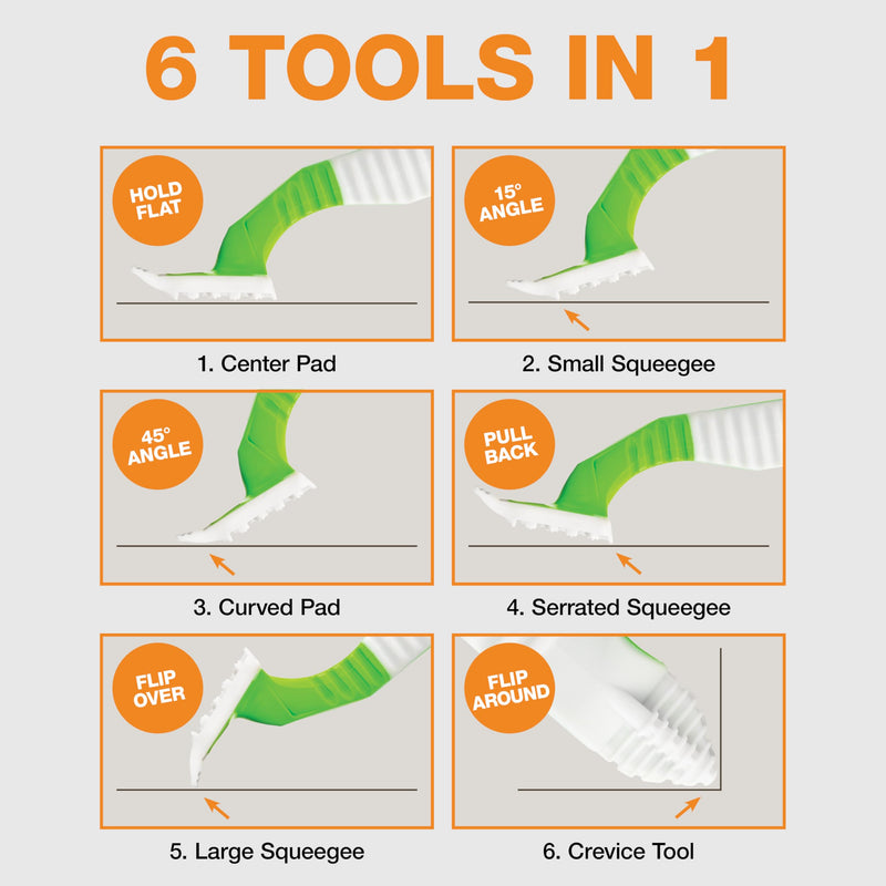 FurDozer X6 Pet Hair Remover & Auto Detailing Tool - Cat & Dog Hair Remover for Carpets, Car Interiors, Couches, Bedding, & Pet Furniture - Reusable Pet Hair Removal Tool for Cat and Dog Fur & Lint Green - PawsPlanet Australia