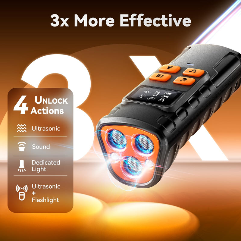 Dog Bark Deterrent Devices?Upgraded Smart Display?,3X Ultrasonic Pet Gentle Anti Barking Device for Dogs,Stop Neighbors Dogs from Barking,Indoor Outdoor Bark Control for Dog Training