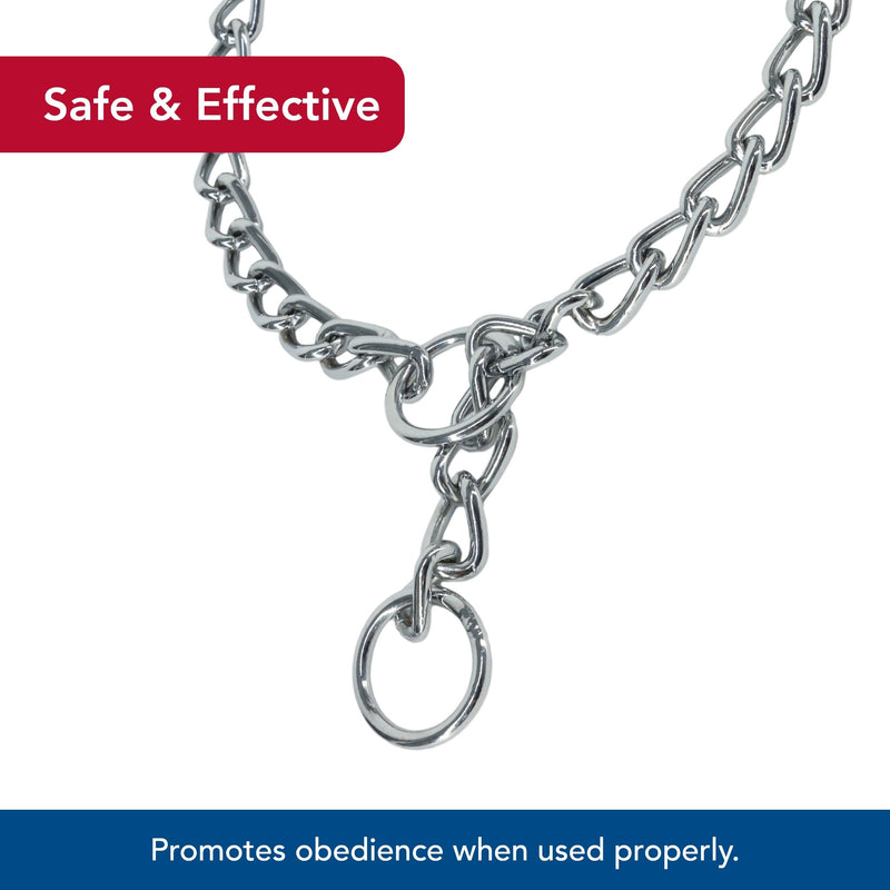 Coastal Pet Titan Chain Training Dog Collar - Durable Metal Choke Collar for Dog Training - Argon-Welded, Chrome Chain - 4 mm x 24" 4.0 mm x 24" (Pack of 1) - PawsPlanet Australia