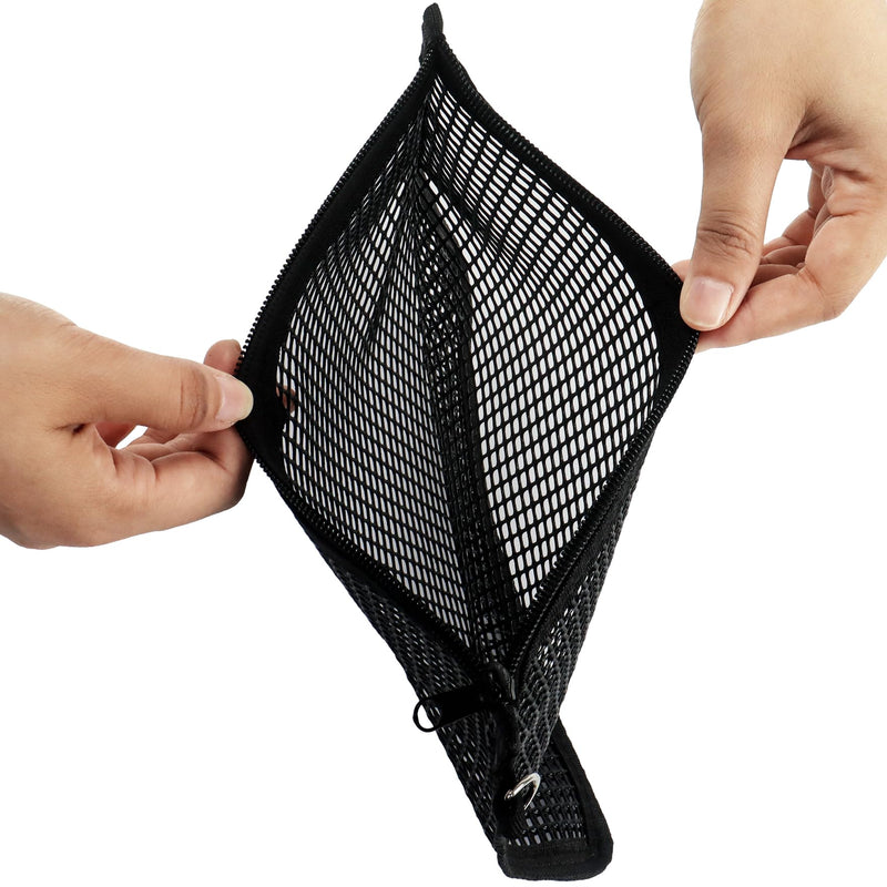 Klmnop 2 Pcs Sugar Glider Nails Trimming Pouch, Sugar Glider Bonding Pouch Mesh, Trim Bag for Ferrets Guinea Pig Rat(Black) Black - PawsPlanet Australia