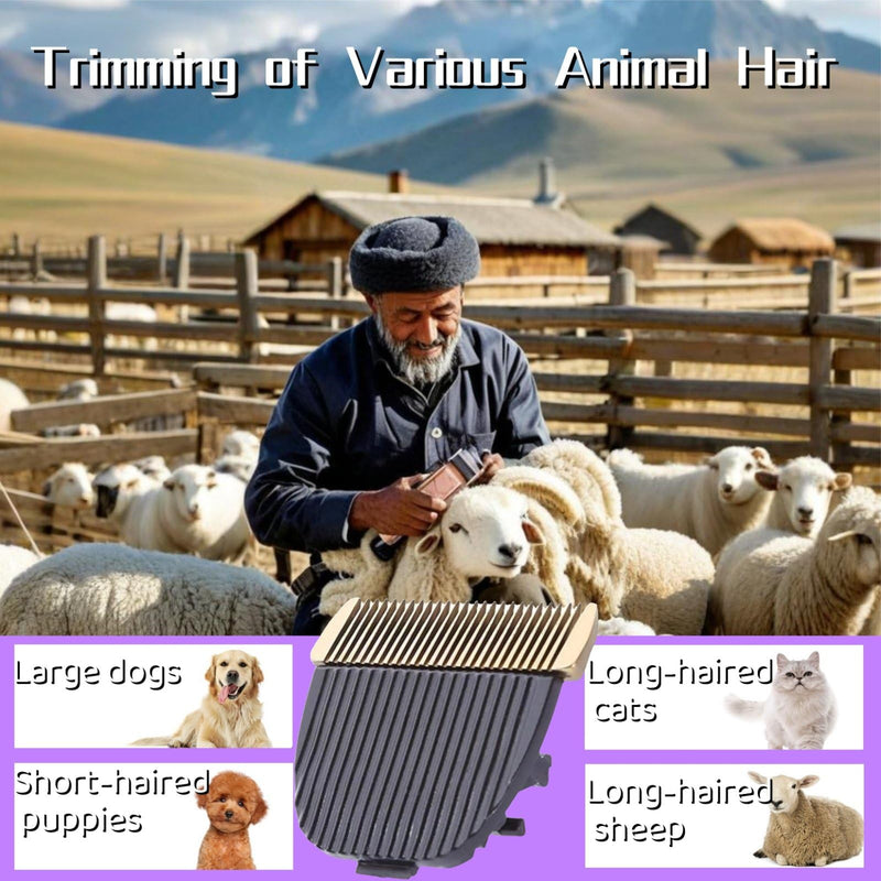 Dog Hair Clipper Blade Professional Pet Grooming Trimmer Clipper Blade Detachable Replacement Blade Cat Dog Accessory for Baorun P2/P3 3pcs