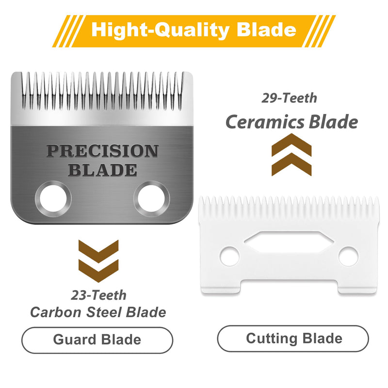 Precision Blade Fit for Wahl Clippers Blades, 2 Holes Adjustable Hair Trimmer Parts Replacement Blades, Pack of 1