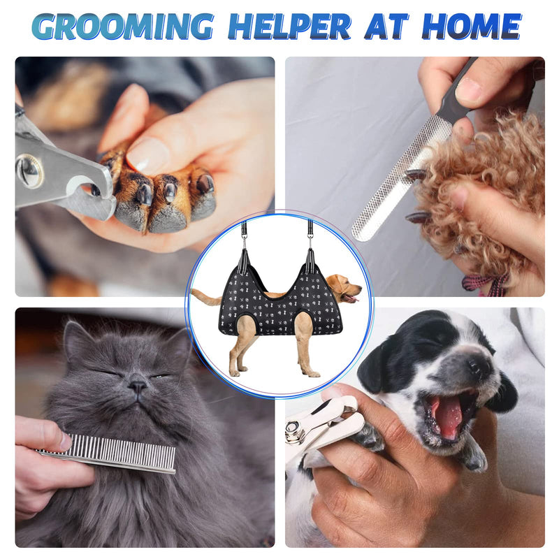 Pet Dog Grooming Hammock Harness for Grooming (XL 80lb), Dog Sling Holder for Clipping Nails with Clippers, Pet Comb XL for X-Large Dogs 80LB - PawsPlanet Australia
