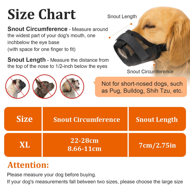 Dog Muzzle Air Mesh Muzzles Soft Cotton Mesh Dog Muzzle Anti-Biting Adjustable Breathable Mouth Guard for Small Medium Large Dogs Biting Chewing Grooming Allow Panting Drinking - PawsPlanet Australia