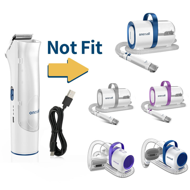 oneisall Replacement Main Clipper + USB Charger for BM1 Dog Grooming Vacuum Blow Dryer and Clippers - PawsPlanet Australia