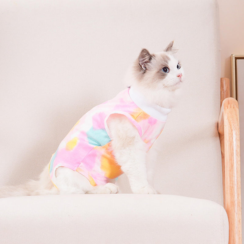 PUMYPOREITY Cat Recovery Suit, Cat Surgery Recovery Suit Female, Cat Spay Recovery Suit, Alternative to Cone of Shame, Cat Surgical Recovery Suit for Skin Diseases and Abdominal Wound, Pink, S Small - PawsPlanet Australia