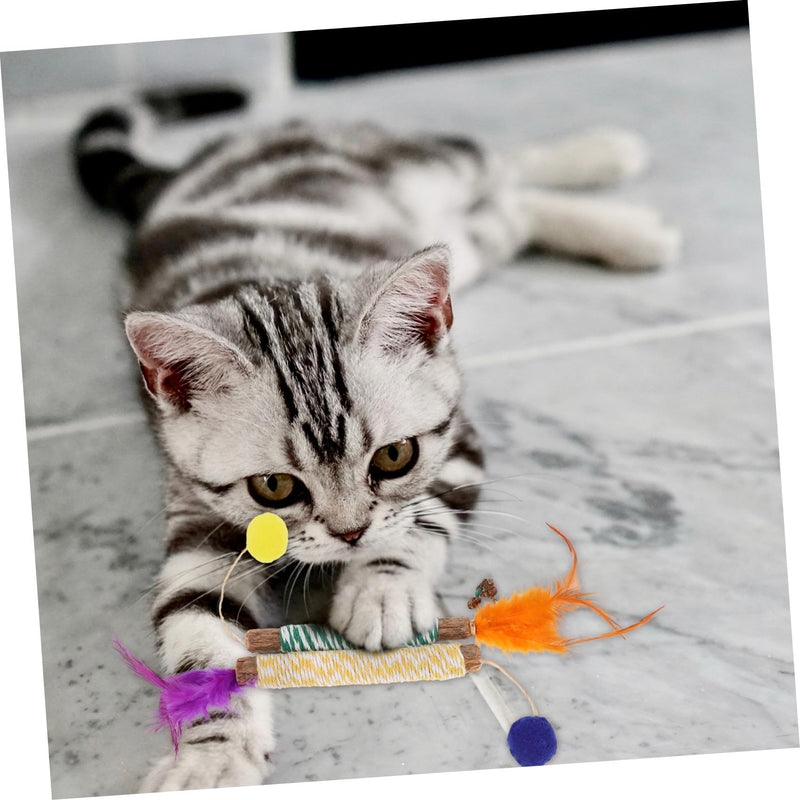 Kichvoe 2 pcs Cat Toy Silver Wine Chew Toy made from Actinidia Polygama for Indoor Cats, Chew Toy for Dental Care, Small Indoor
