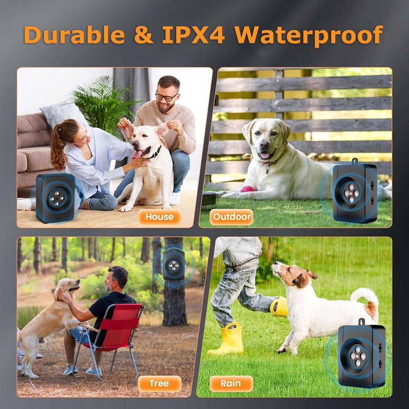Zigzagmars Anti Barking Devices,Ultrasonic Anti Barking Device,3 Level Bark Box Anti Bark Device,Rechargeable Ultrasonic Dog Barking Deterren Barking Dog Silencer,for Small Medium Large Dogs