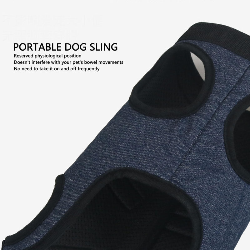 Fabater Dog Lifting Harness, Dog Carrier Strap for Front, Pet Legs for Support and Rehabilitation, Dog Lifting Harness, Helps Older Dogs with Limited Mobility (S) S