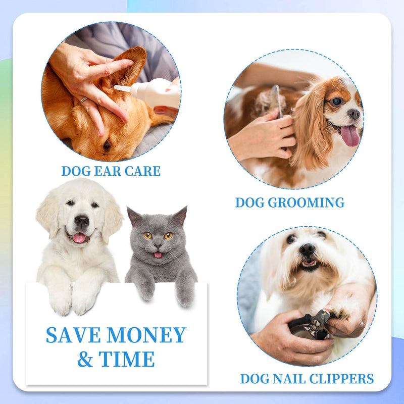 PatiencET Dog Grooming Hammock for Nail Trimming Pet Hammock for Small Dogs with Security Strap Cat Sling for Nail Clipping with Clippers Nail File and Pet Comb (Cerulean S) Cerulean - PawsPlanet Australia