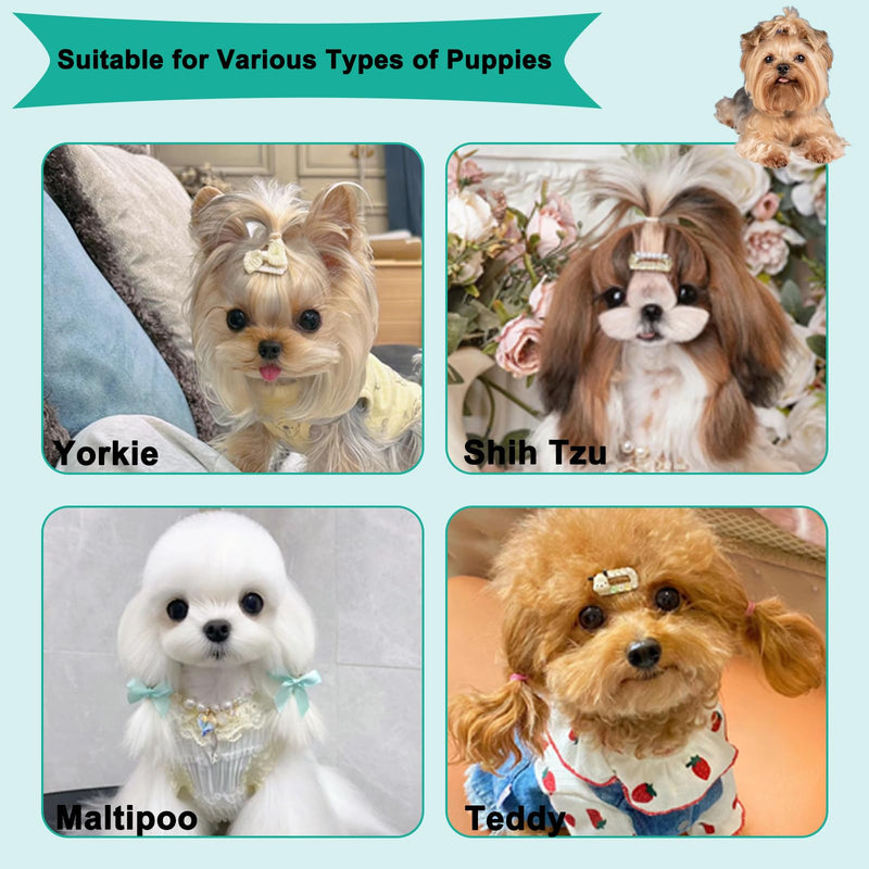 Soft Bristle Cat-Ear Puppy Brush Small Dogs Gentle Comb Grooming Tool Yorkie Shih Tzu Maltipoo Maltese (Sky Blue) Sky Blue