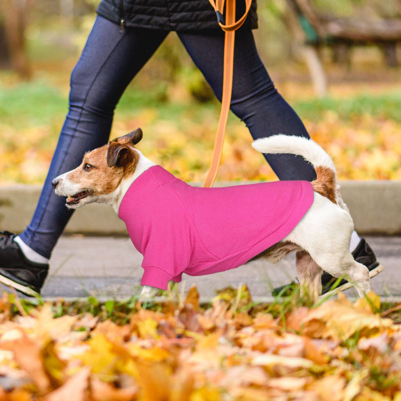 3 Pack Dog Sweaters for Large Dogs, Fleece Dog Sweater Large Dog Clothes Turtleneck Soft Warm Dog Sweatshirt Boy Girl Pet(Pink+Hotpink+Purple,L) Pink Hotpink Purple - PawsPlanet Australia
