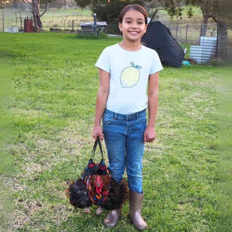 DOWN UNDER OUTDOORS Chicken Carrier Sling Holder Bag with Handle, Chicken Accessories for Foot Treatment, Medic, Leg Injuries, Bumblefoot, Poultry Farm Carrying, Transport, Three Sizes (Large) Large - PawsPlanet Australia