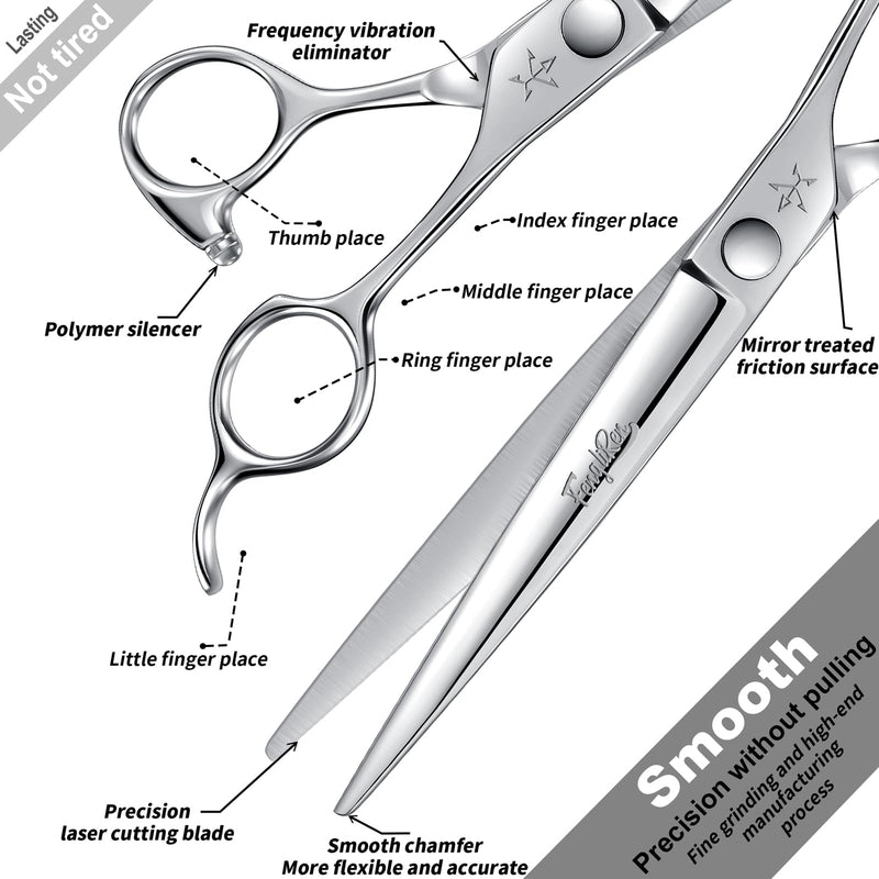 High-end Professional Dog Grooming Scissors Pet Grooming Shears 7.5 Inches Extremely Very Sharp Made Of Stainless Steel Alloy By Hand For Dog Cat Groomer 7.5inch - PawsPlanet Australia