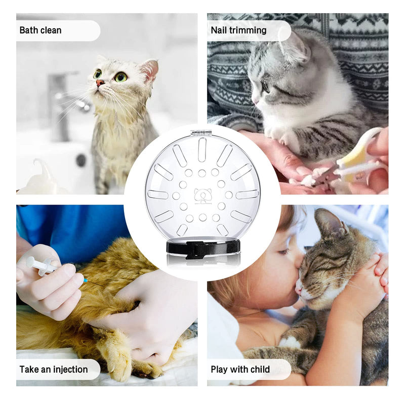 Upgraded Cat Muzzle for Grooming Cat Mouth Cover Cat Grooming Helmet Cat Helmet Cat Adjustable Hood Anti Bite Muzzles for Cat Bathing,Taking Injections,Trimming Nails - PawsPlanet Australia