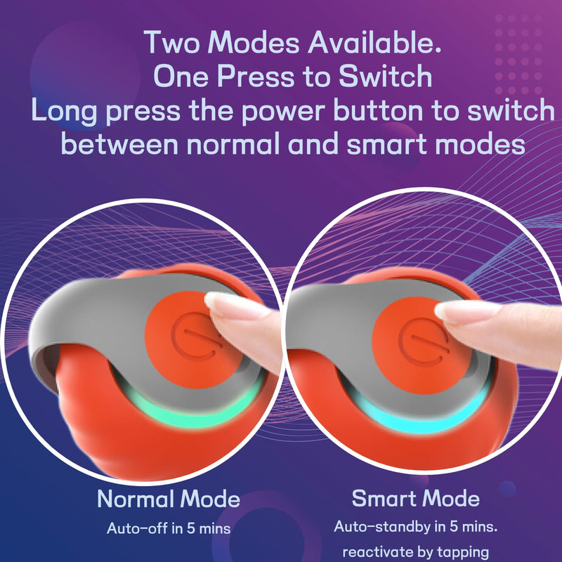 2025 Upgraded Self-Moving Cat Toy Ball with Tail (2-Pack) - Rechargeable Smart Interactive Kitten Toys, 2-Speed Modes, Bite-Resistant Indoor Exercise Toys for Bored Cats (Blue&Orange) - PawsPlanet Australia