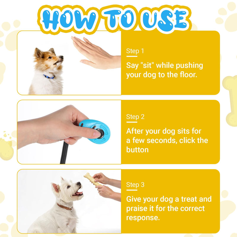 30 Pcs Dog Training Clicker, Pet Behavioral Training Clickers with Wrist Strap Bird Clicker Cat Clickers Puppy Trainings Supplies for Dogs Cats Horses Birds Behavioral Train Accessories - PawsPlanet Australia