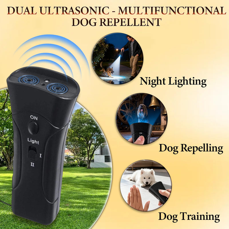 Pet Gentle Anti Barking Device, 2025 New Pet Gentle Ultrasonic Pet Trainer, Ultrasonic Dog Bark Deterrent & Trainer - Stop Excessive Barking, Pet Training Tool with Light for All Dogs - PawsPlanet Australia