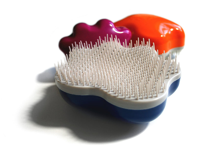 Small 4" Dog Pet Hair Massaging Brush Grooming Tool for Cats Dogs Long or Short Hair Royal Relief Blue - PawsPlanet Australia