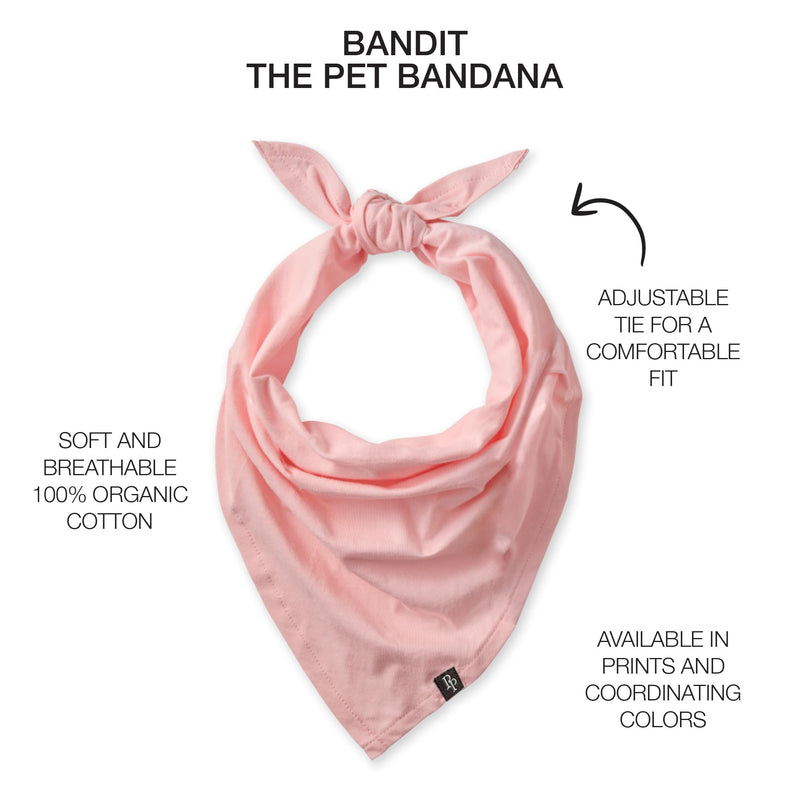 Bandit - THE PET Bandana 100% Organic Cotton Pet Bandanas Clothes for Small, Medium, Large Dogs, 3-Pack Pink Camo, Medium/X-Large - PawsPlanet Australia