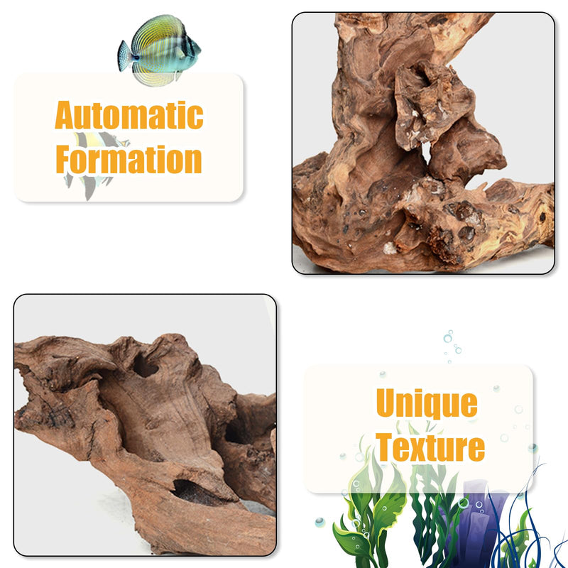 Aquarium Driftwood Natural Trunk Driftwood Assorted Branches 3.9-5.9" Assorted Trunk Terrarium Ornament(5 Pcs) - PawsPlanet Australia