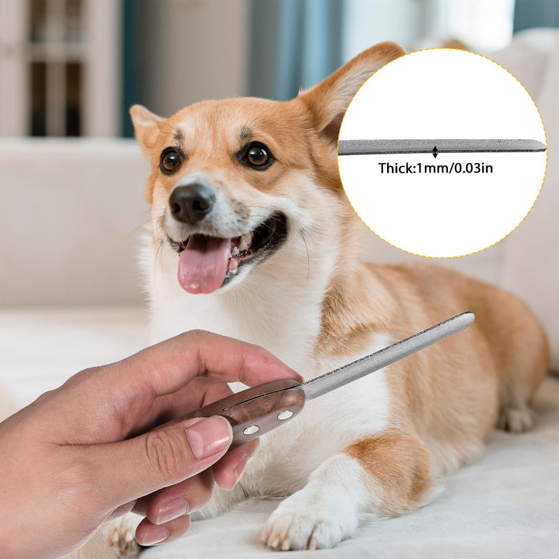 Dog Nail File Diamond Finish Nail File for Dogs Cats Professional Pet Nails Filer with Wood Handle Shape and Smooth All Toenail Types Nails Grooming Tool Polish Off Rough Edges Safe Effective - PawsPlanet Australia