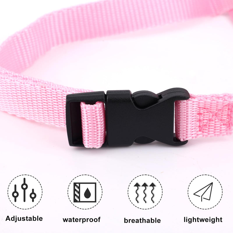 Pink Muzzle for Dog, Soft Breathable Adjustable Mouth Cover for Small Medium Large Dogs to Anti-Biting Barking Chewing Allow Grooming Panting Drinking Vet Visits, Not Fit Short Snout Dogs - PawsPlanet Australia