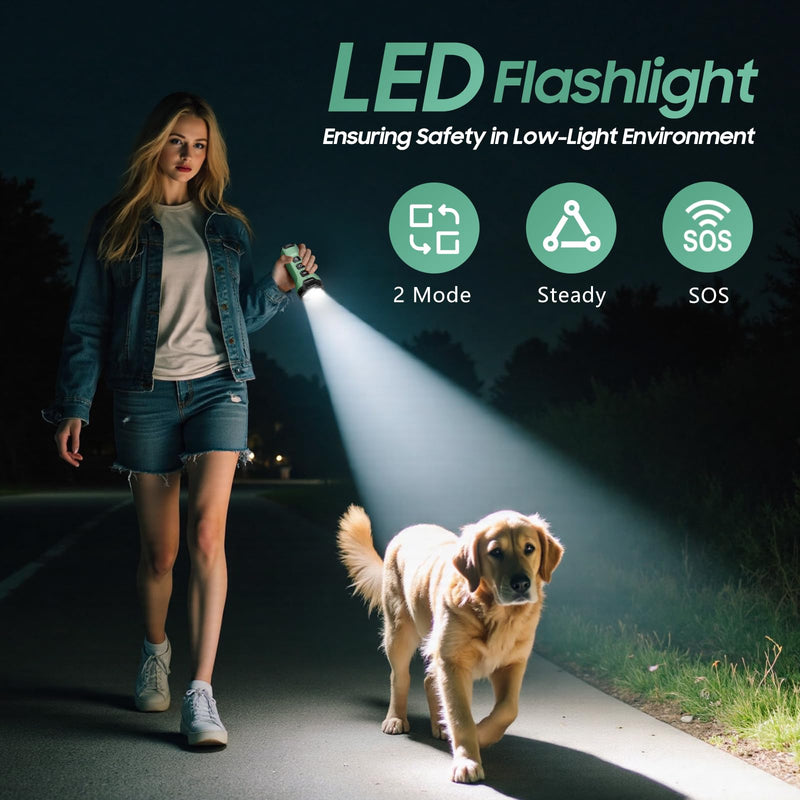 Dog Bark Deterrent Devices - Humane & Effective Training Dog, Stop No More Barking with 3X Ultrasonic Emitters (Light Green)
