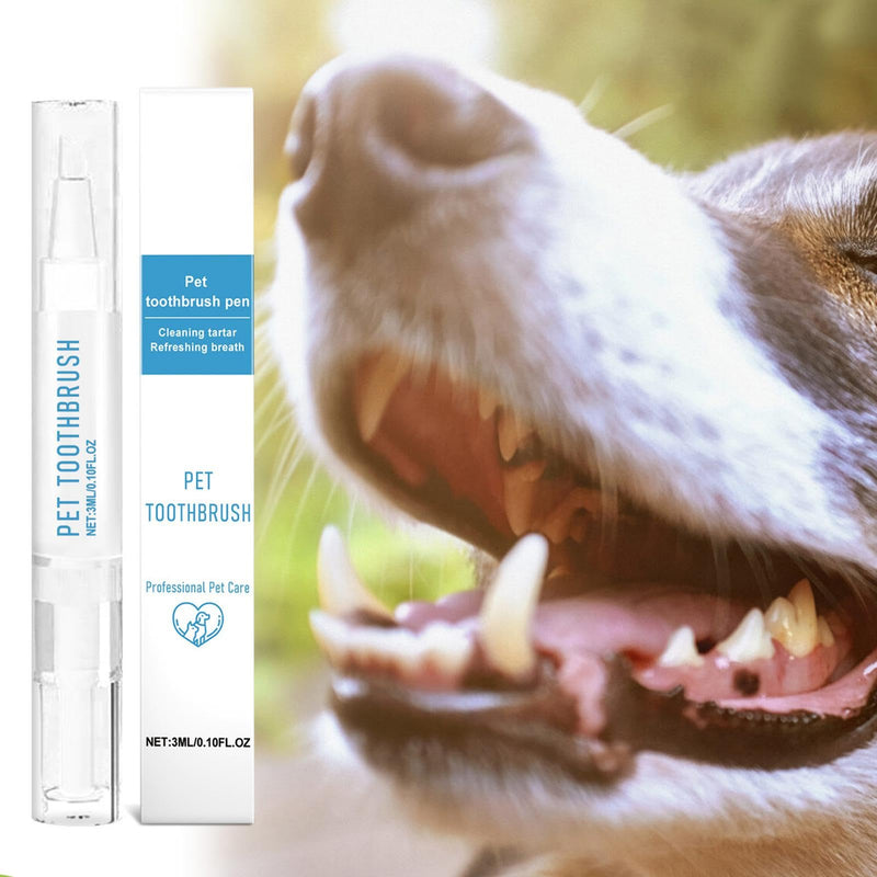 Cat Cleaning Pen, Puppy Tooth Cleaning Pen, Ergonomic Toothbrush Pen for Pets, Mouth Restoration, Whitening Gel, Pet Teeth Cleaning Pen