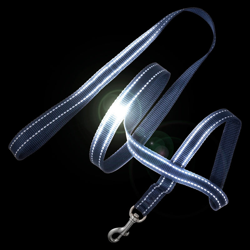 Reflective Durable Dog Leash 7 Ft. for All Pet Breeds, Navy, One Size - PawsPlanet Australia