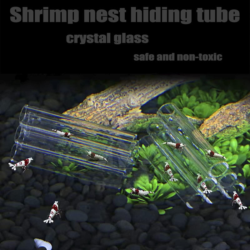 IAFVKAI Aquarium Plant Cup Aquarium Decoration Aquatic Plant Pot with Suction Cups for Fish Tank Plant and Fish Shrimp Feeder Glass Breeding Tube 6pcs Tube - PawsPlanet Australia