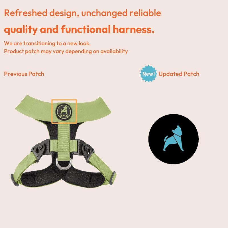 Gooby Comfort X Harness Dual Snap - Turquoise, Large - No Pull Small Dog Harness with Rotational Buckles and Patented Choke-Free X Frame - Dog Harness for Medium Dogs No Pull and Small Dogs Regular Large Chest (19~23.25") - PawsPlanet Australia