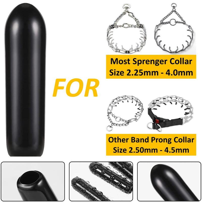 Prong Collar Covers 2.25/3.2/4.0mm Designed for Herm. Sprenger Collar (50 Tips per Pack), Vinyl Comfort Prong Tips for 2.25mm-4.0mm Dog Pinch Collar (3.2mm) 3.0/3.2mm