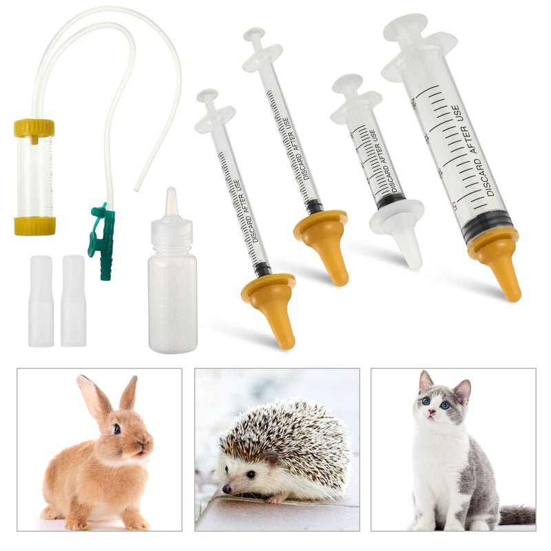 Zubebe 15 Pcs Puppy Whelping Supplies Puppy Feeding Tube Kit includes Pet Feeding Bottle Nipples Dog Kitten Nursing Syringes Pill Shooter Dispenser 10 ml 15 ml Feeding Tool for Kitten Puppy Animals - PawsPlanet Australia