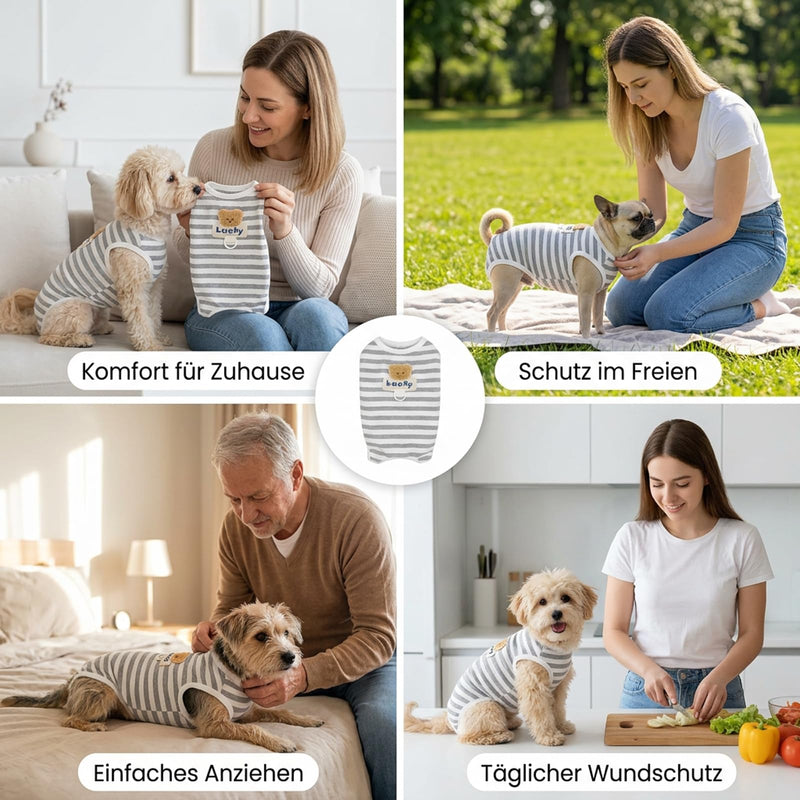 Dog bodysuit after surgery (female/male), surgical bodysuit for spaying (female), recovery suit for wound protection and skin irritations