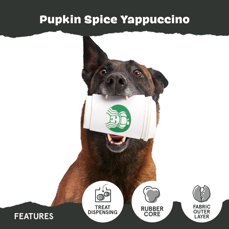 Barkbox Pupkin Spice Latte Plush Dog Toy – Plush Dog Toys – Puppy and Pet Toys for Medium to Large Dogs M/L - PawsPlanet Australia
