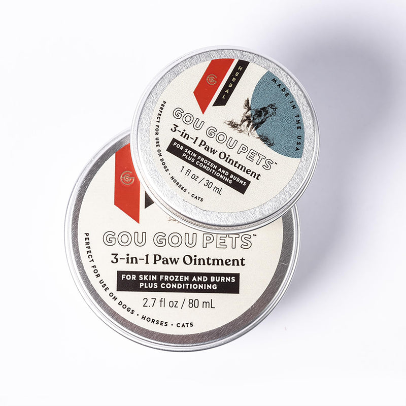 3-in-1 Paw Ointment Holistic Natural Derived Herbal for Dogs, Cats, Horses: Conditioning & Moisturizing for Extreme Heat & Cold Causing Frozen & Burned Paws - Made in USA - 2 oz