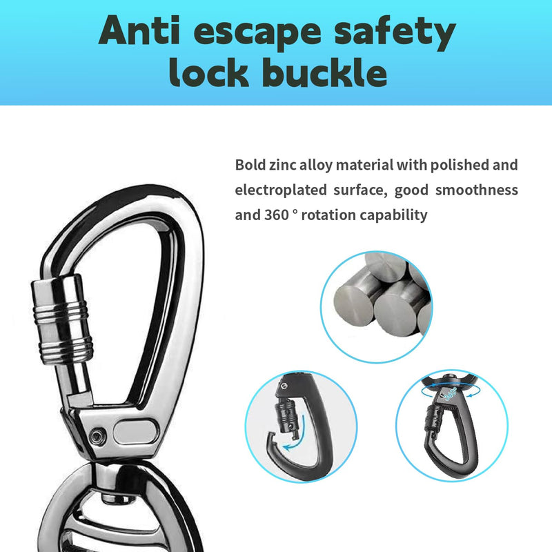 Dog seat Belt for car,2Pack 3-in-1 car Harness for Dogs Safety seat Belt Bungee,Dogs Seats Belt stether with Buckle&Hook Latch,Adjustable Reflective Dog seat Belts with 360° Lockable Buckle(Black) - PawsPlanet Australia