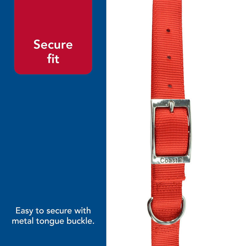 Coastal Pet - Double-Ply Dog Collar, Blue, 1" x 26" 1" x 26" (Pack of 1) - PawsPlanet Australia
