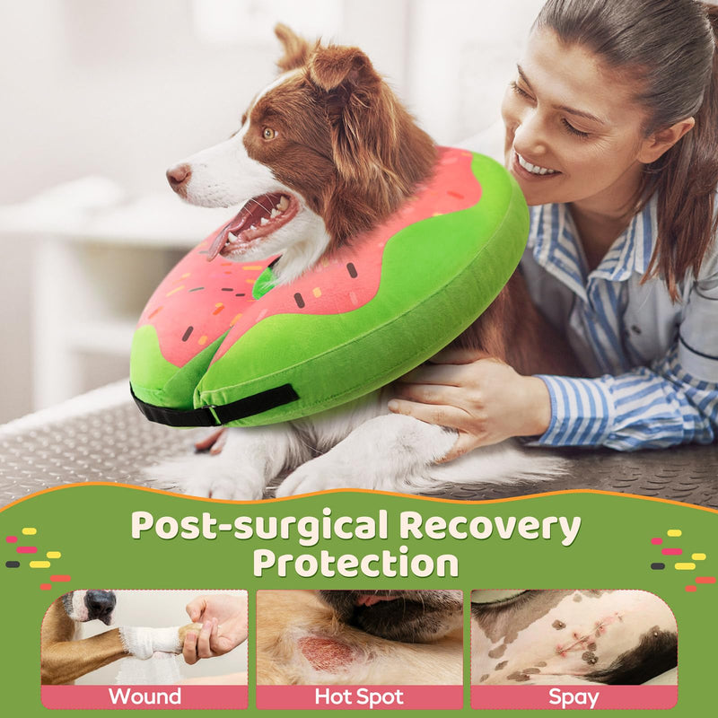 Gimars XL Inflatable Dog Cone Alternative After Surgery, Soft Dog Neck Donut Recovery Cone Collar, E Collar and Elizabethan Collar Alternative for Large X-Large Dogs Donut Red XL (Neck 18"-24") - PawsPlanet Australia