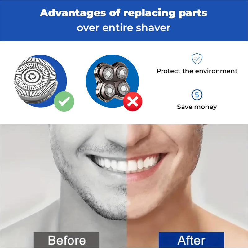 8 Pack Shaver Replacement Blades Compatible with Pitbull Shaver Gold PRO & Silver - Pitbull Shaver Replacement Blade, Enhanced Pitbull Shaver Replacement Heads for Superior Shaving 2 Set(8blades) - PawsPlanet Australia