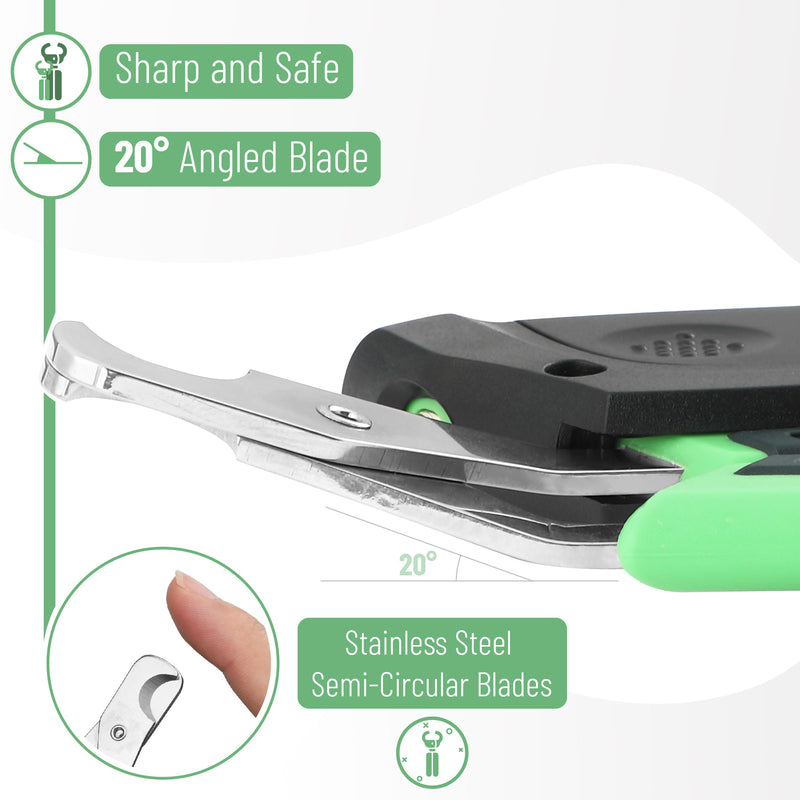Mr. Pen- Cat Nail Clipper with Adjustable LED Light, Green Cat Nail Trimmer, Cat Claw Clippers, Cat Clippers for Nails, Pet Nail Clippers, Kitten Nail Clipper, Small Dog Nail Clipper Cat Claw Trimmer - PawsPlanet Australia