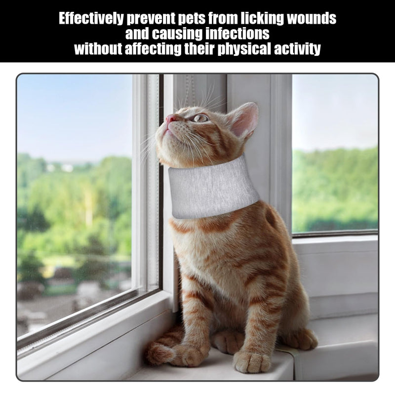 1 x neck protective cover for pets and 1 x collar, practical neck protection collar, pet protection ring, suitable for skin damage in pets, post-operative and other scenes.