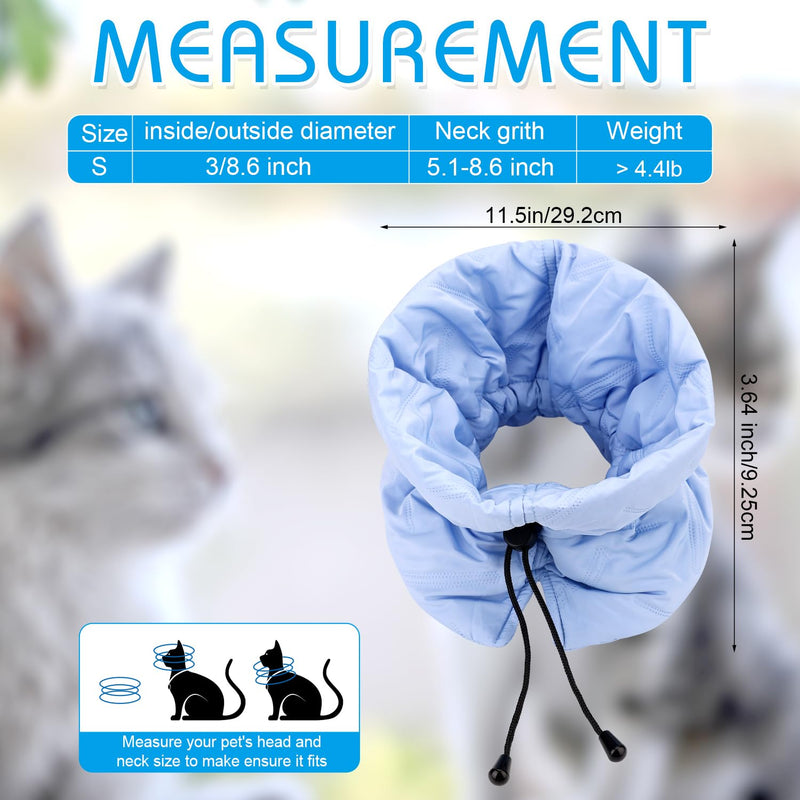 Cat Cone Collar, Adjustable Cat Recovery Collar Lightweight Waterproof Protective Cat Collar Soft Pet Recovery Collar Prevent Dogs Cats from Licking Wounds (S) - PawsPlanet Australia