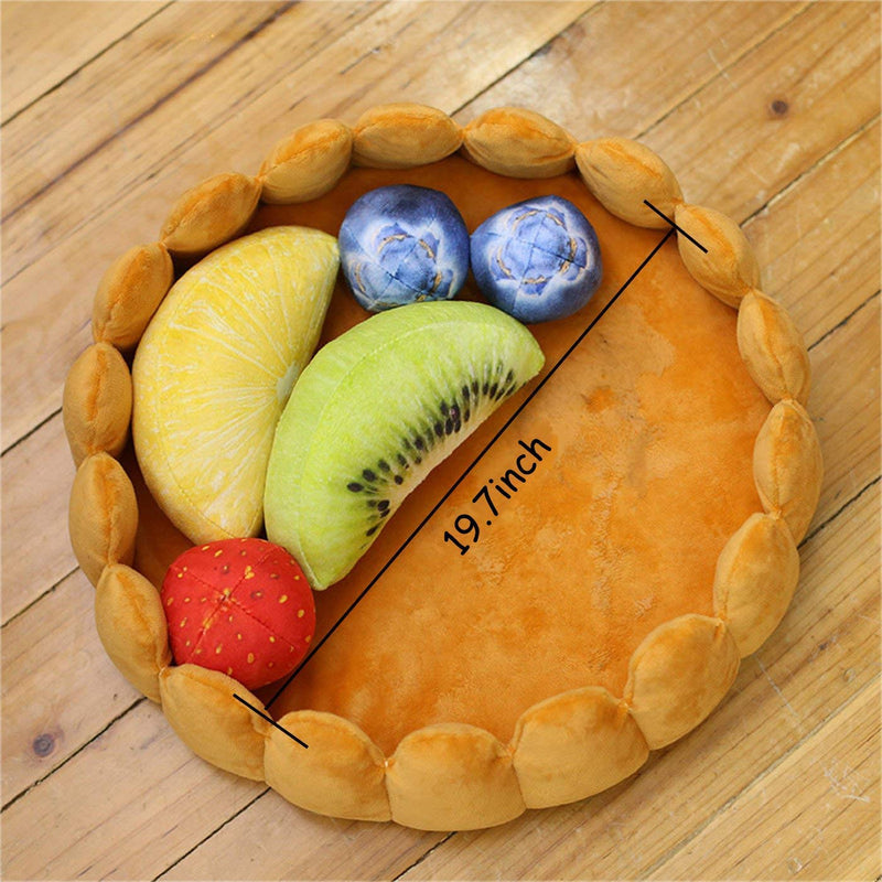 Fashion Pet Cushion Bed Detachable Updated Version Winter Plush Nest Kennel Lovely Tart Warm Comfortable Extended Dog Mat Pad Cat Mat (Tart-Large) tart large - PawsPlanet Australia