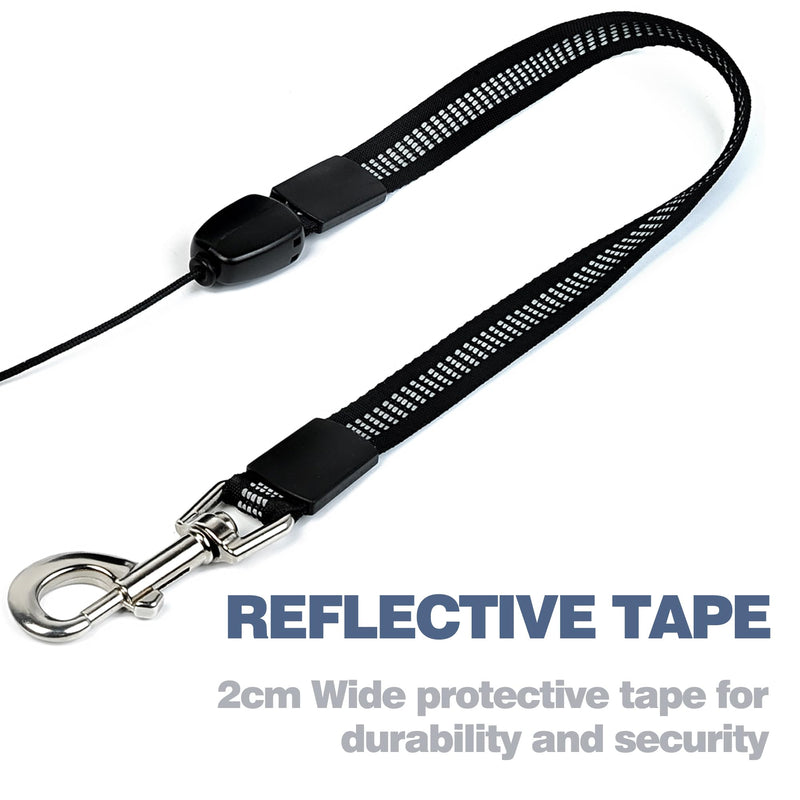 Fida 9m/30FT Retractable Dog Lead Cord, Heavy Duty Dog Leads for Medum/Large Dogs, Tangle Free Extendable Lead for Dogs Up to 50kg/110lbs, Black - PawsPlanet Australia